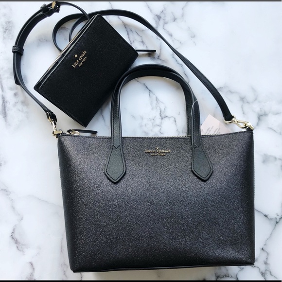 BUNDLE👜👛Kate Spade Glitter Satchel&Wallet NWT - Picture 3 of 8
